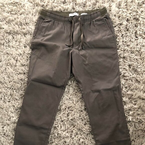 Khaki grey jogger pants - Picture 1 of 6